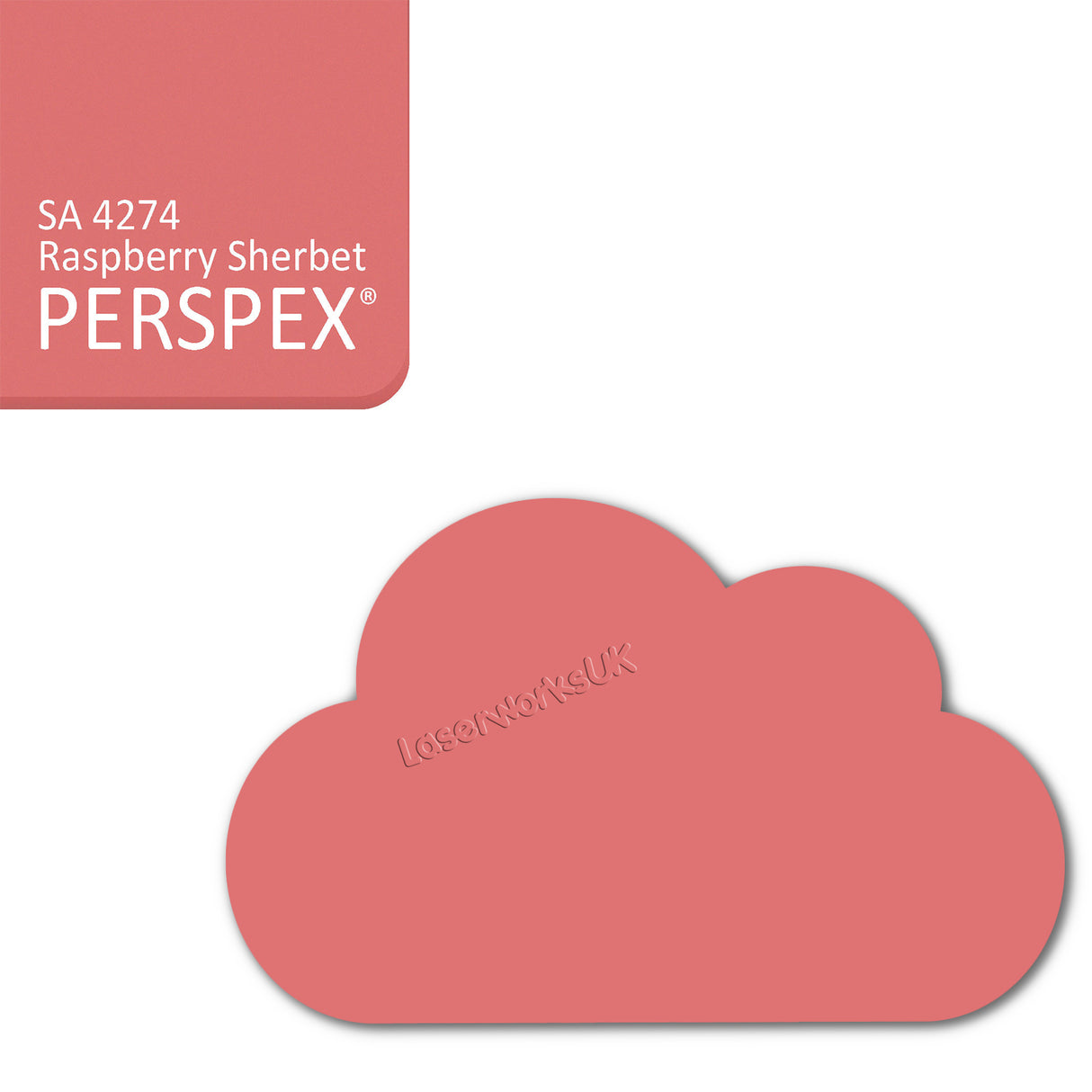 Cast Acrylic Cloud Shapes - Nursery Blanks (10cm Pack of 5) - Laserworksuk