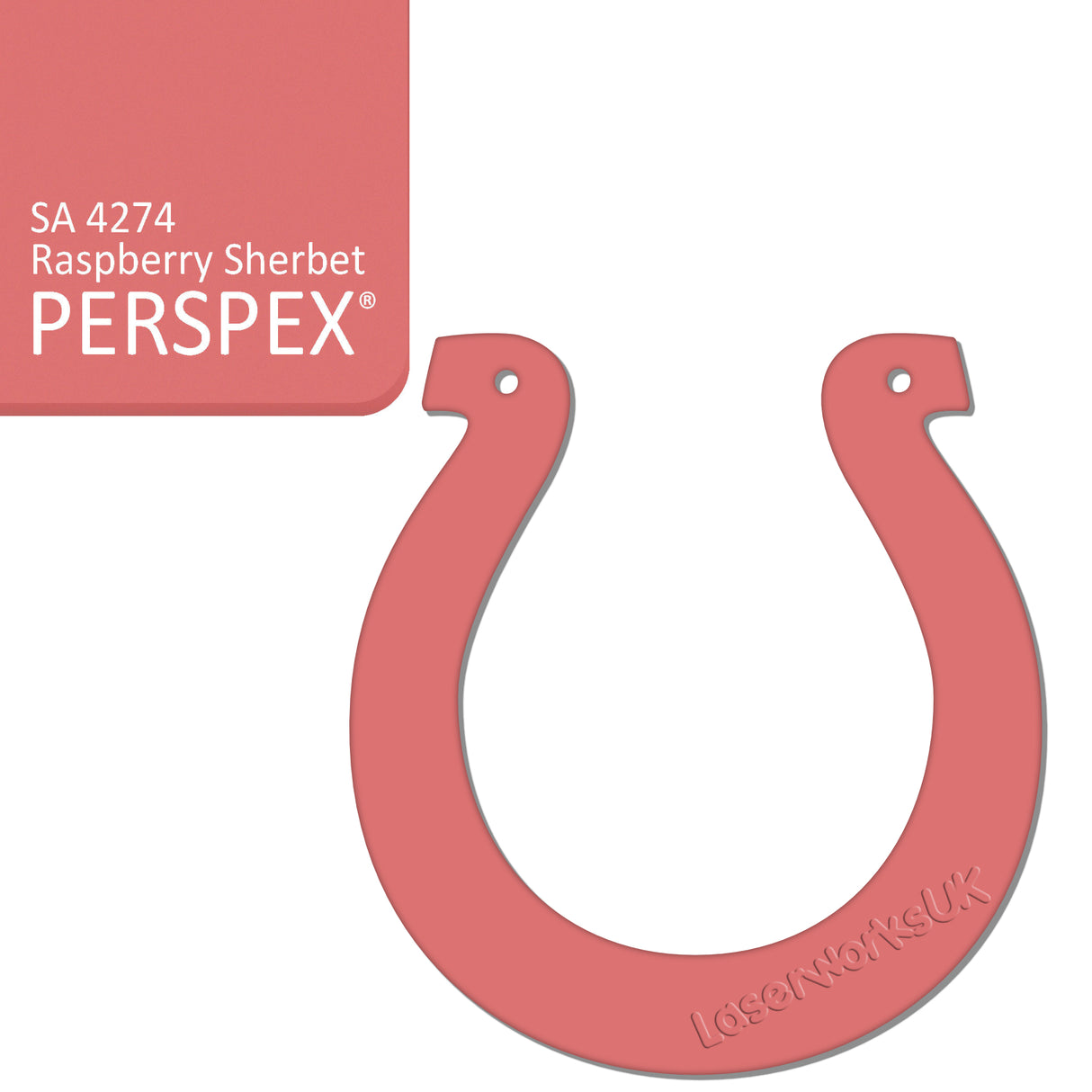 Acrylic Wedding Horseshoe Blanks - Laserworksuk