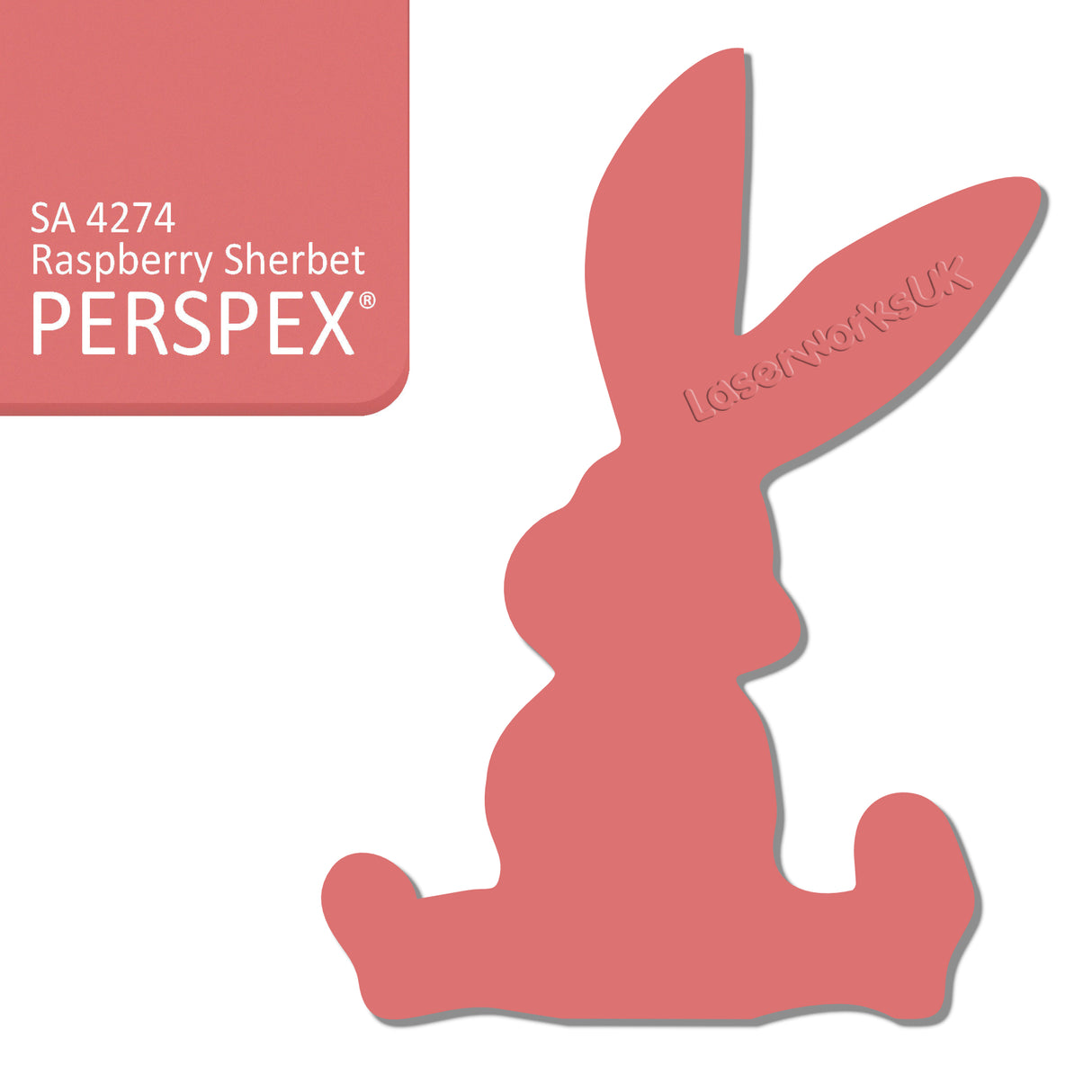Acrylic Easter Cute Bunny Blanks (pack of 6) - Laserworksuk