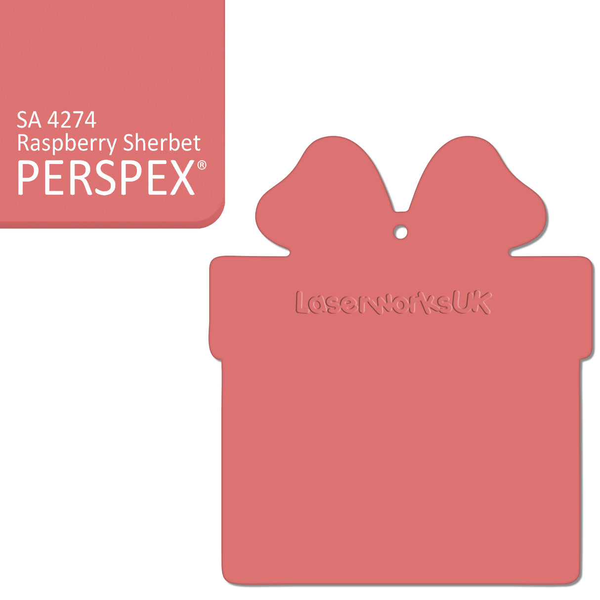 Acrylic Christmas Present Gift Box Blanks - Laserworksuk