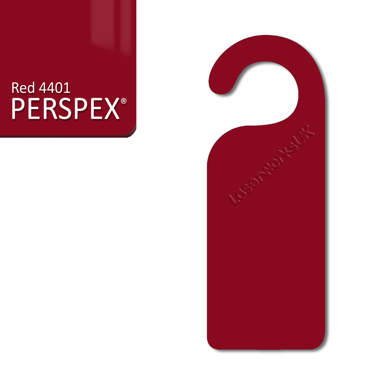 Acrylic Door Hanger Blanks - Style 1 - Laserworksuk