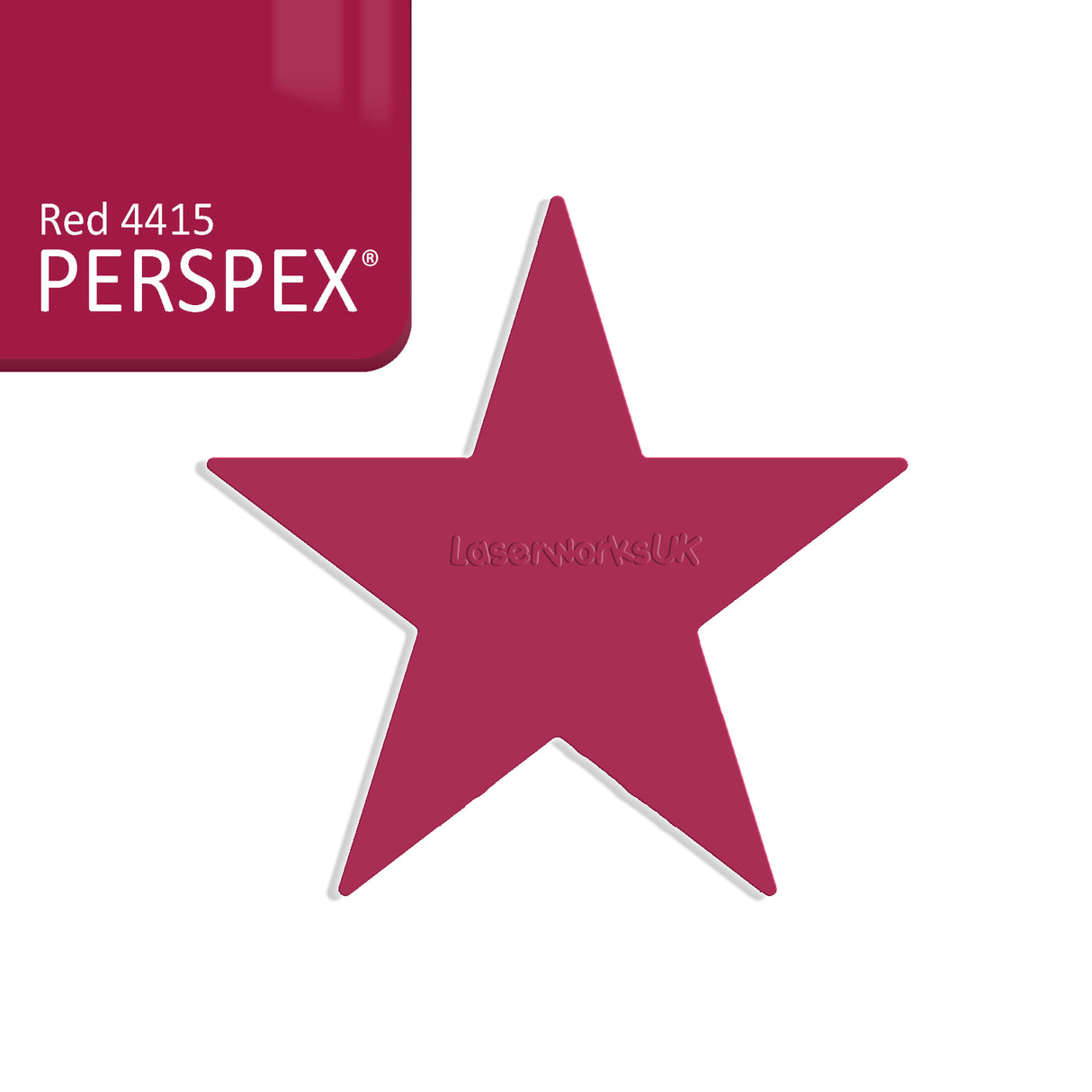 Star Shaped Acrylic Blanks - 25cm - Laserworksuk