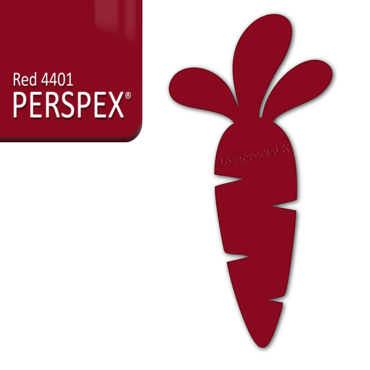 Acrylic Easter Carrot Blank Shapes (8cm Pack of 6) - Laserworksuk