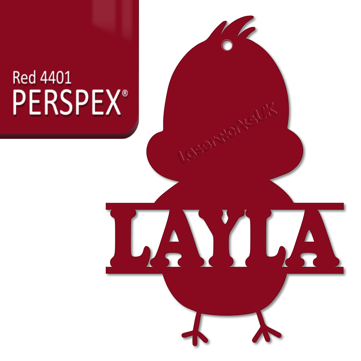 Acrylic Personalised Easter Decorations - Laserworksuk