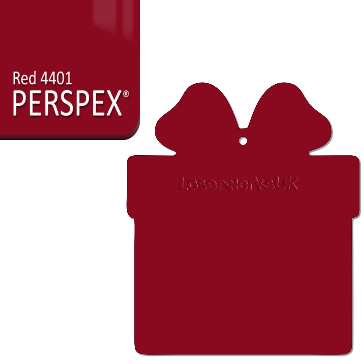 Acrylic Christmas Present Gift Box Blanks - Laserworksuk