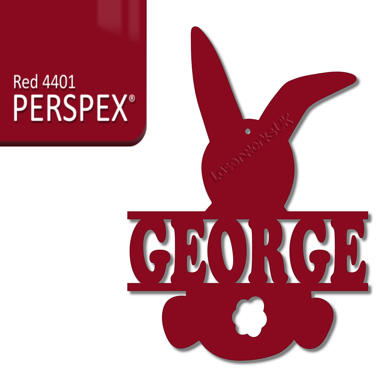 Acrylic Personalised Easter Decorations - Laserworksuk