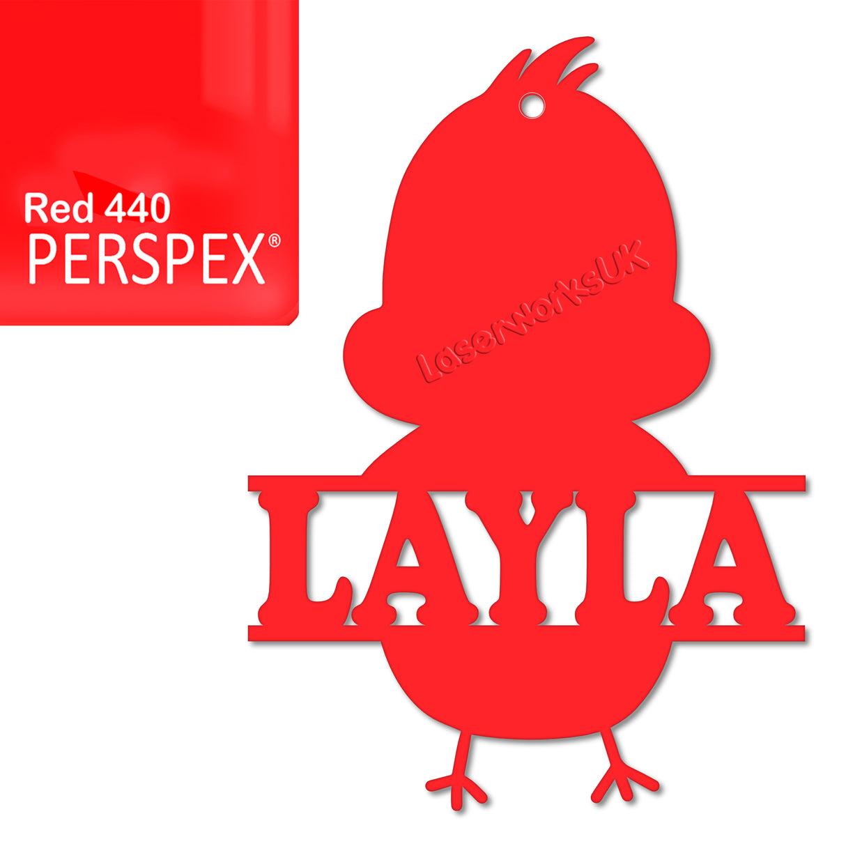 Acrylic Personalised Easter Decorations - Laserworksuk