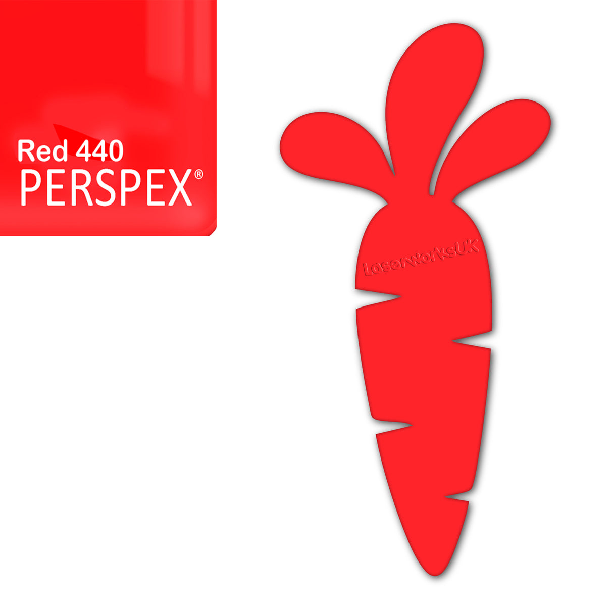Acrylic Easter Carrot Blank Shapes (8cm Pack of 6) - Laserworksuk