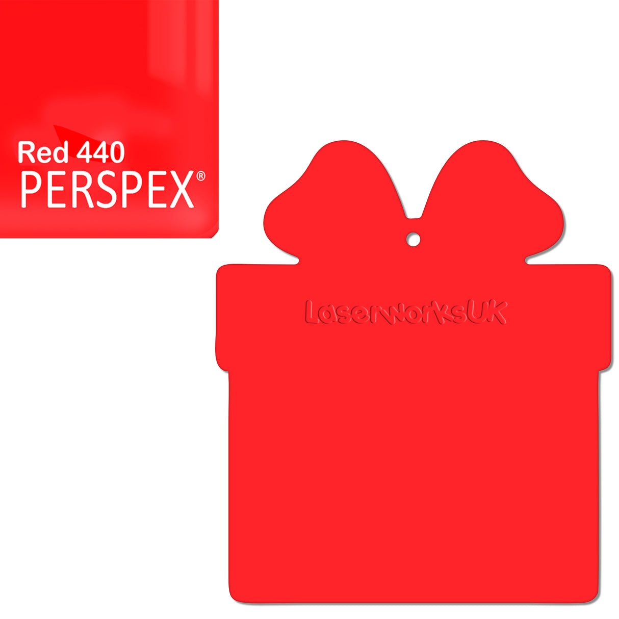 Acrylic Christmas Present Gift Box Blanks - Laserworksuk