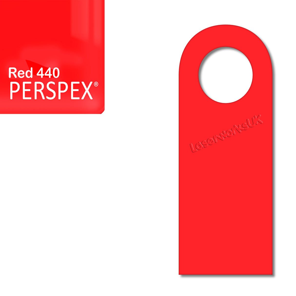 Acrylic Door Hanger Blanks - Style 5 - Laserworksuk