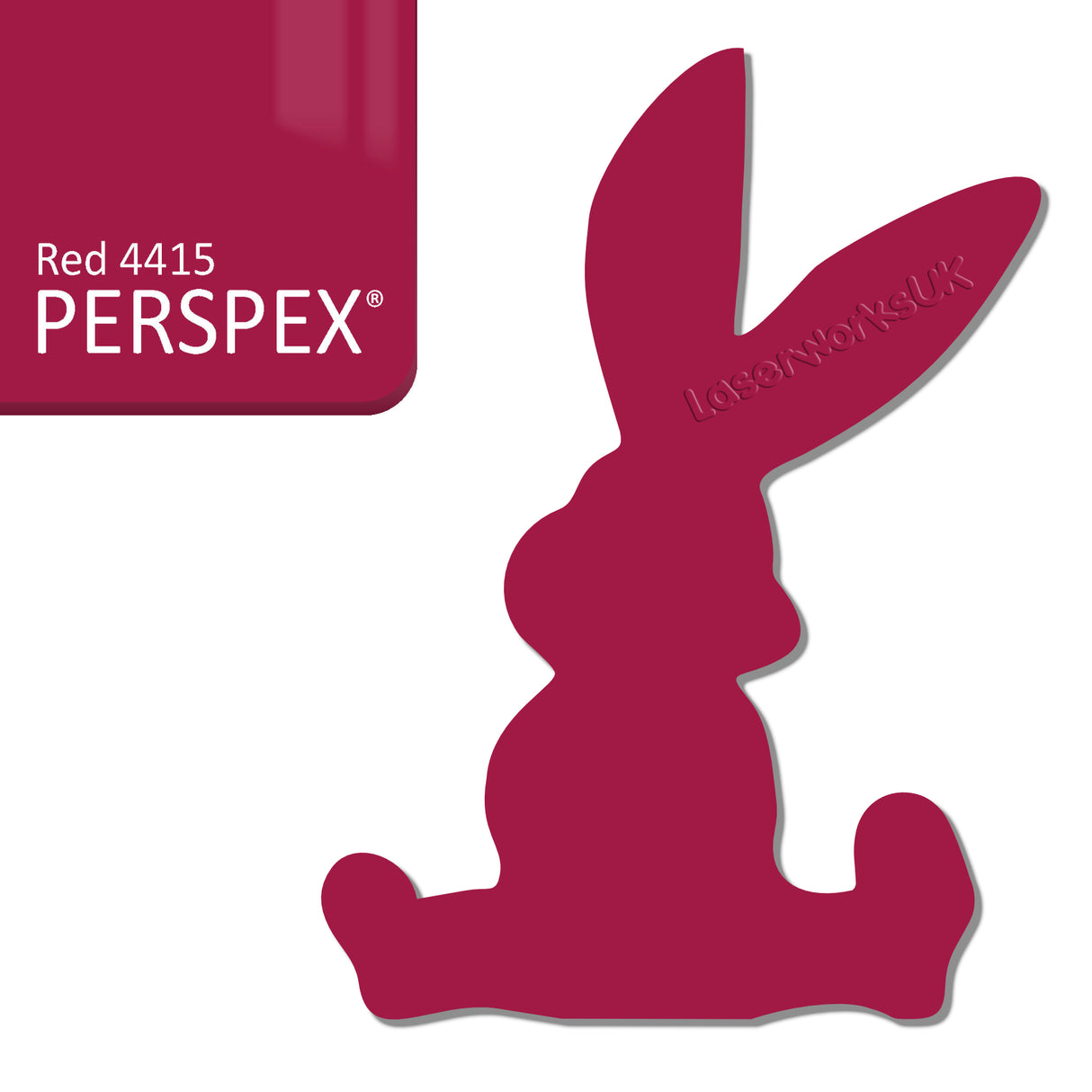 Acrylic Easter Cute Bunny Blanks (pack of 6) - Laserworksuk