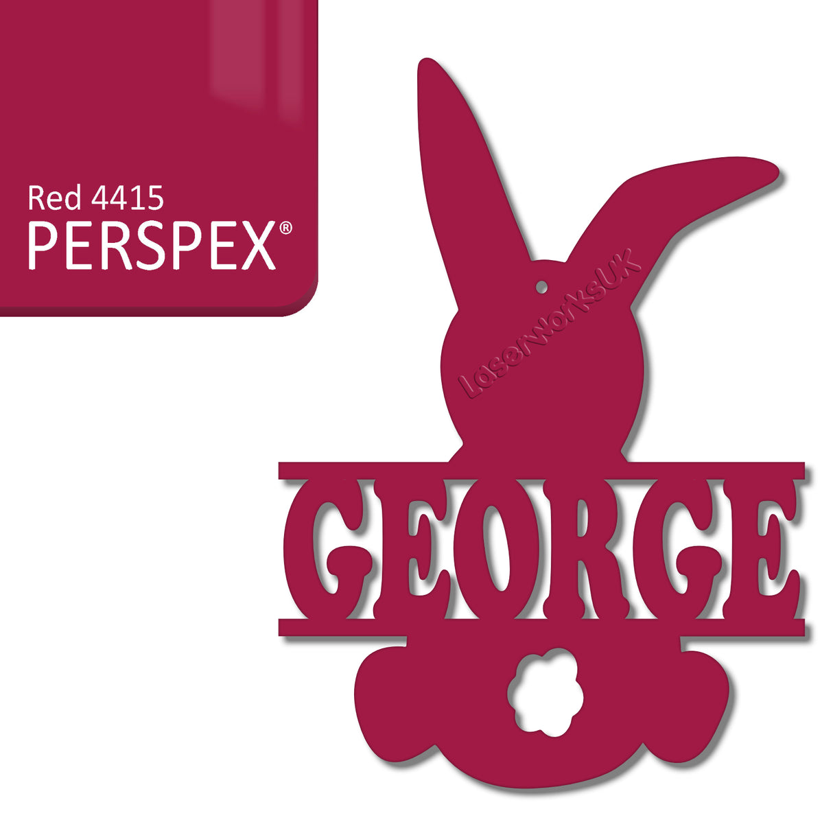 Acrylic Personalised Easter Decorations - Laserworksuk