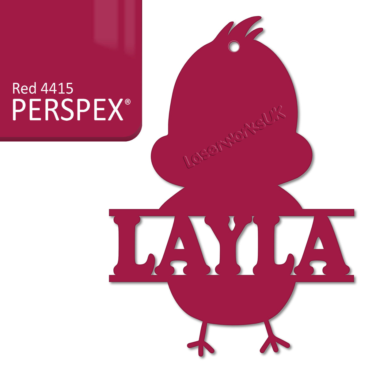 Acrylic Personalised Easter Decorations - Laserworksuk