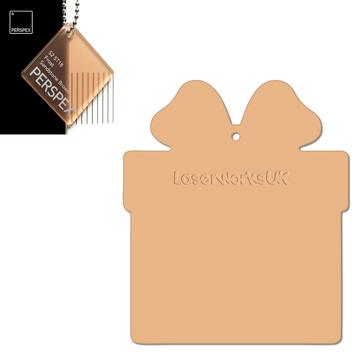 Acrylic Christmas Present Gift Box Blanks - Laserworksuk