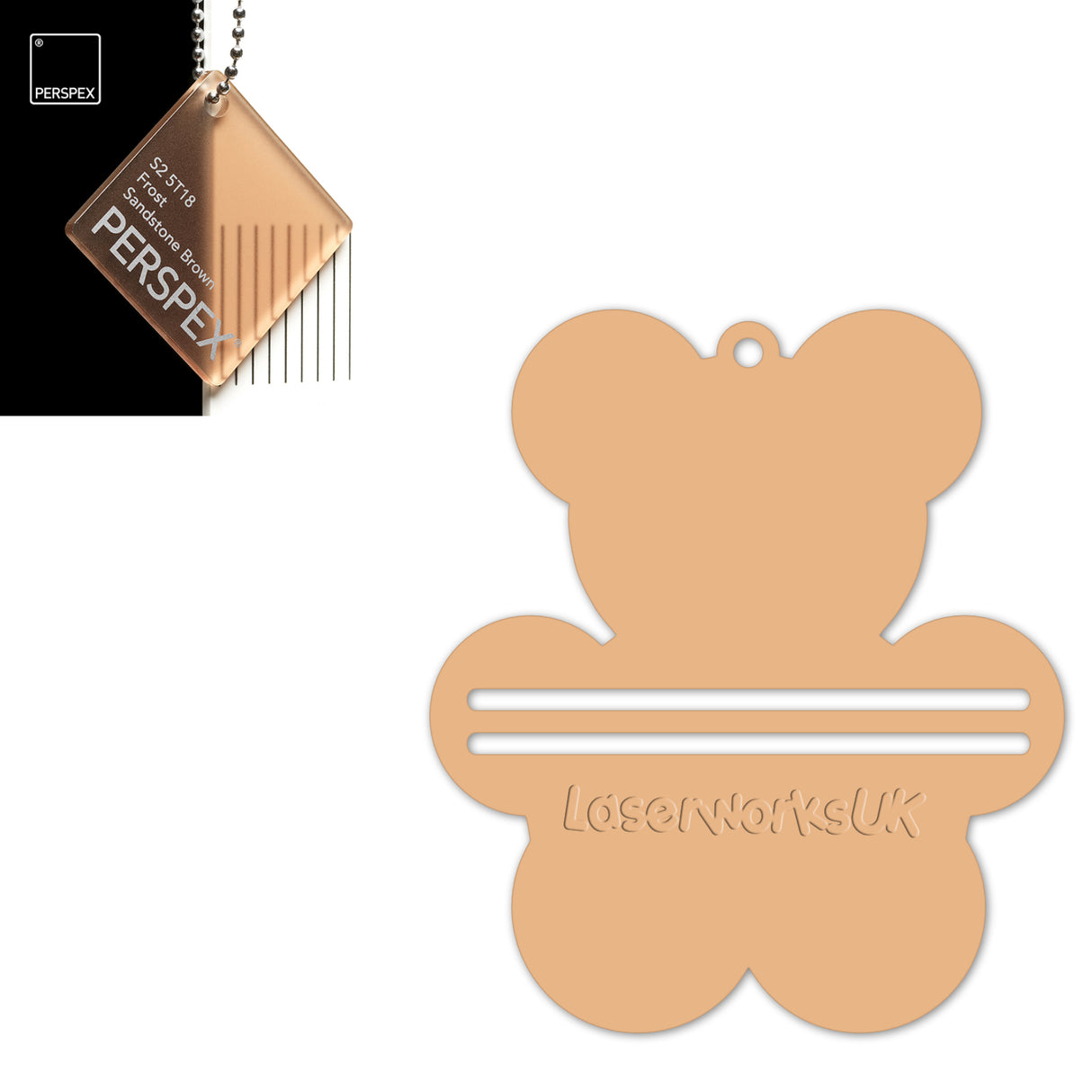 Acrylic Teddy Bear Money Holder Blanks (Pack of 3) - Laserworksuk