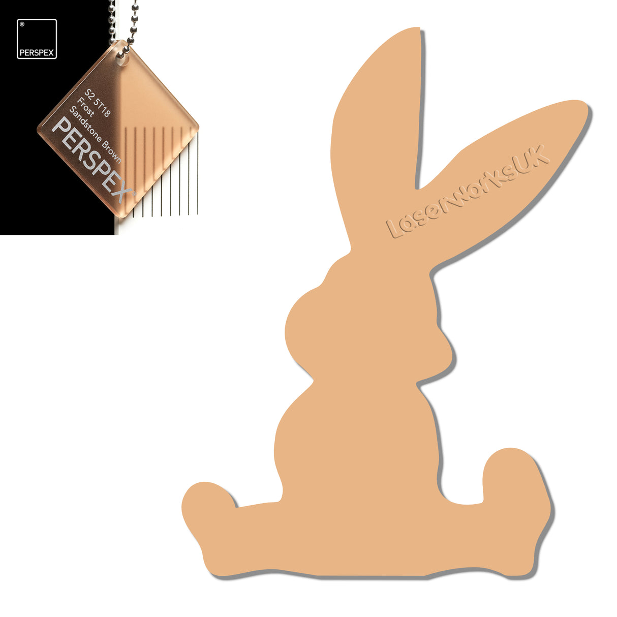 Acrylic Easter Cute Bunny Blanks (pack of 6) - Laserworksuk