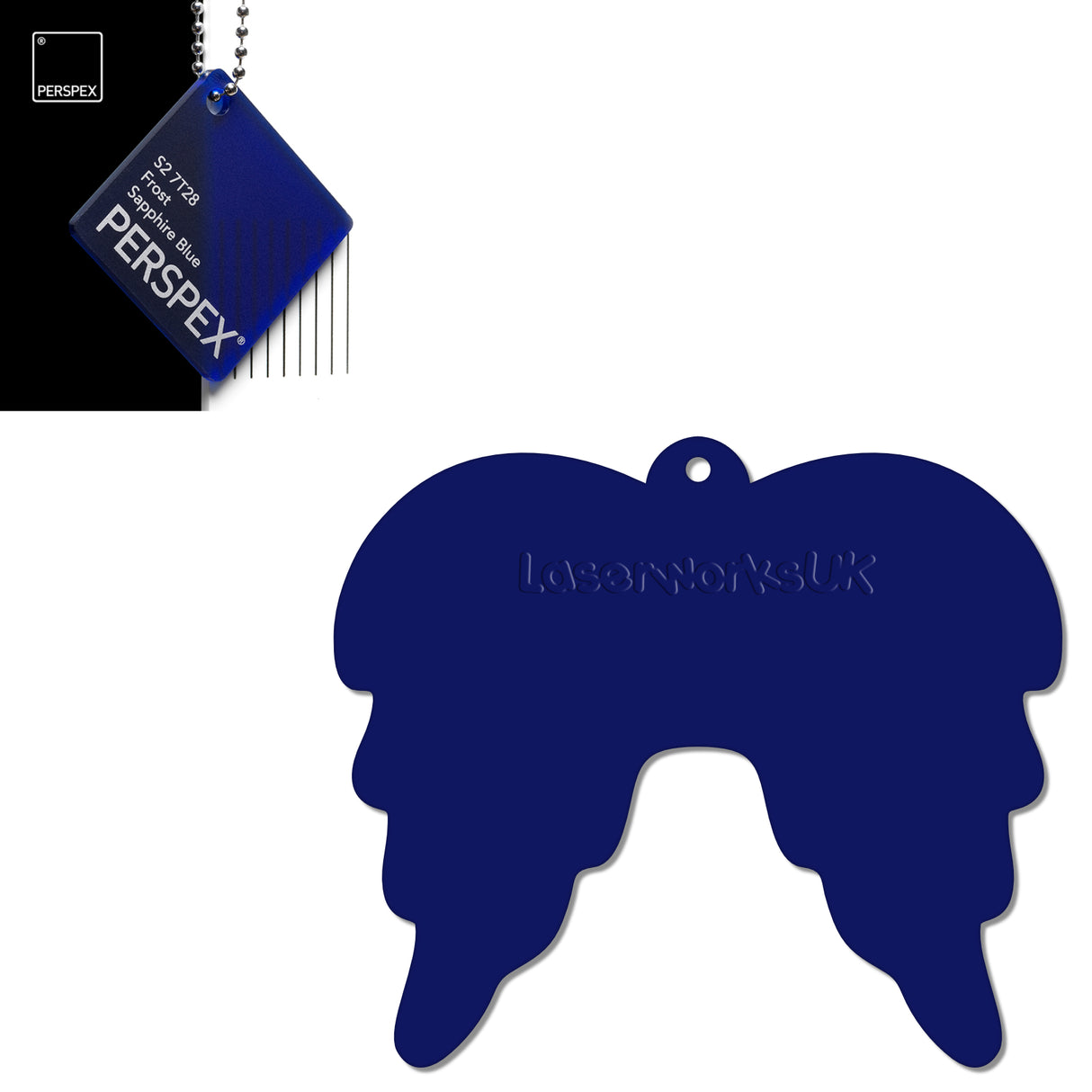 Acrylic Christmas Angel Wings Blanks (10cm Pack of 5) - Laserworksuk