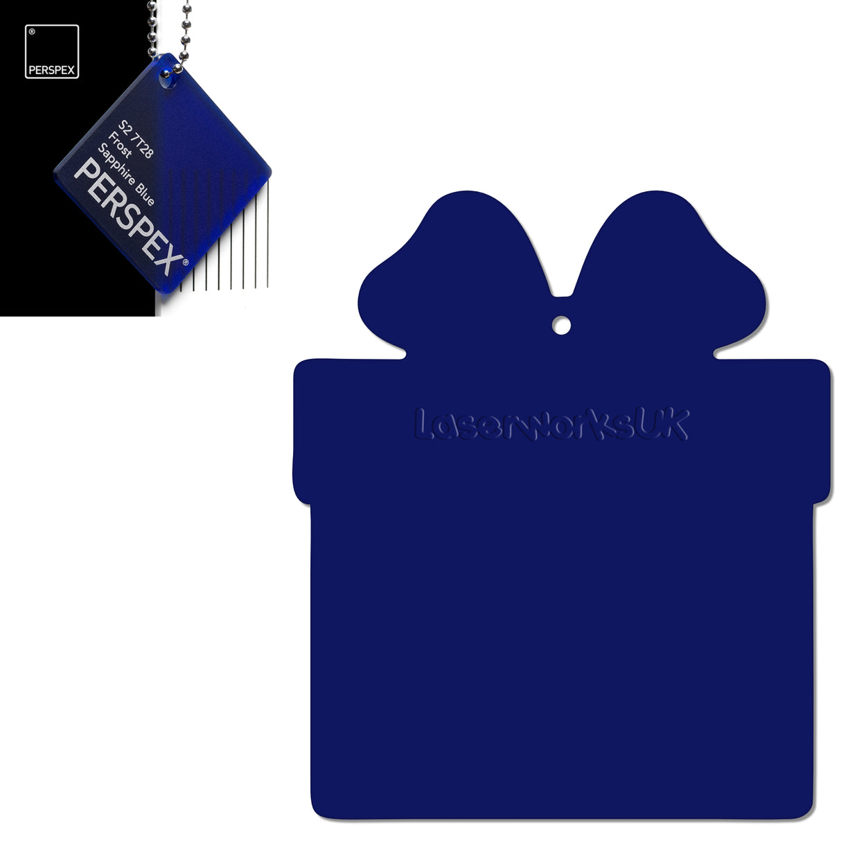 Acrylic Christmas Present Gift Box Blanks - Laserworksuk