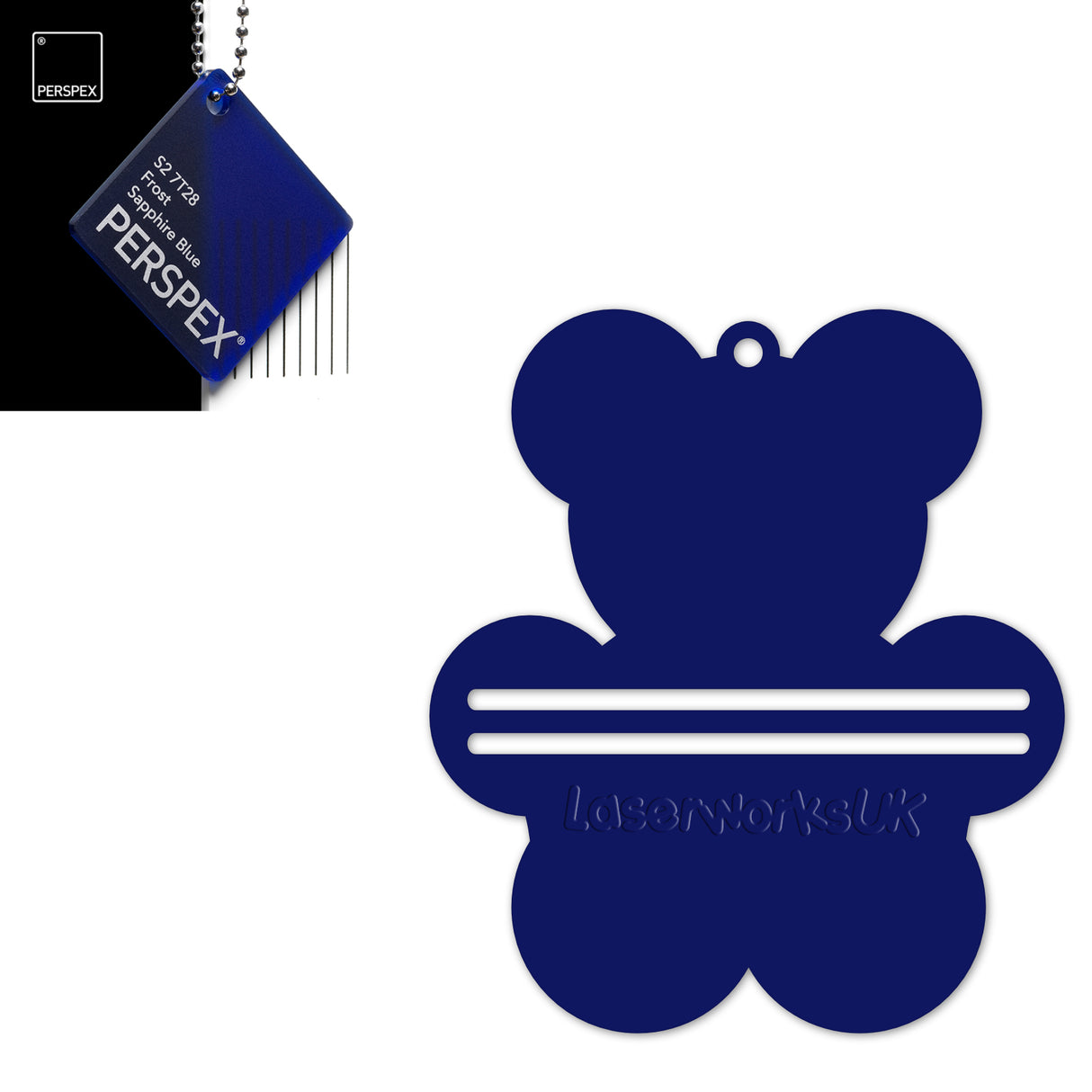 Acrylic Teddy Bear Money Holder Blanks (Pack of 3) - Laserworksuk