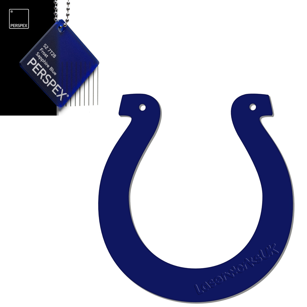 Acrylic Wedding Horseshoe Blanks - Laserworksuk