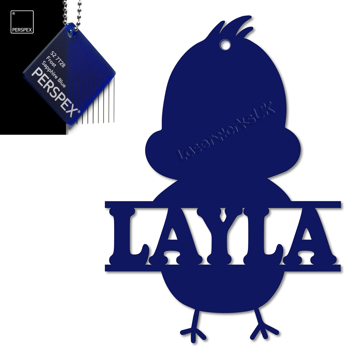 Acrylic Personalised Easter Decorations - Laserworksuk