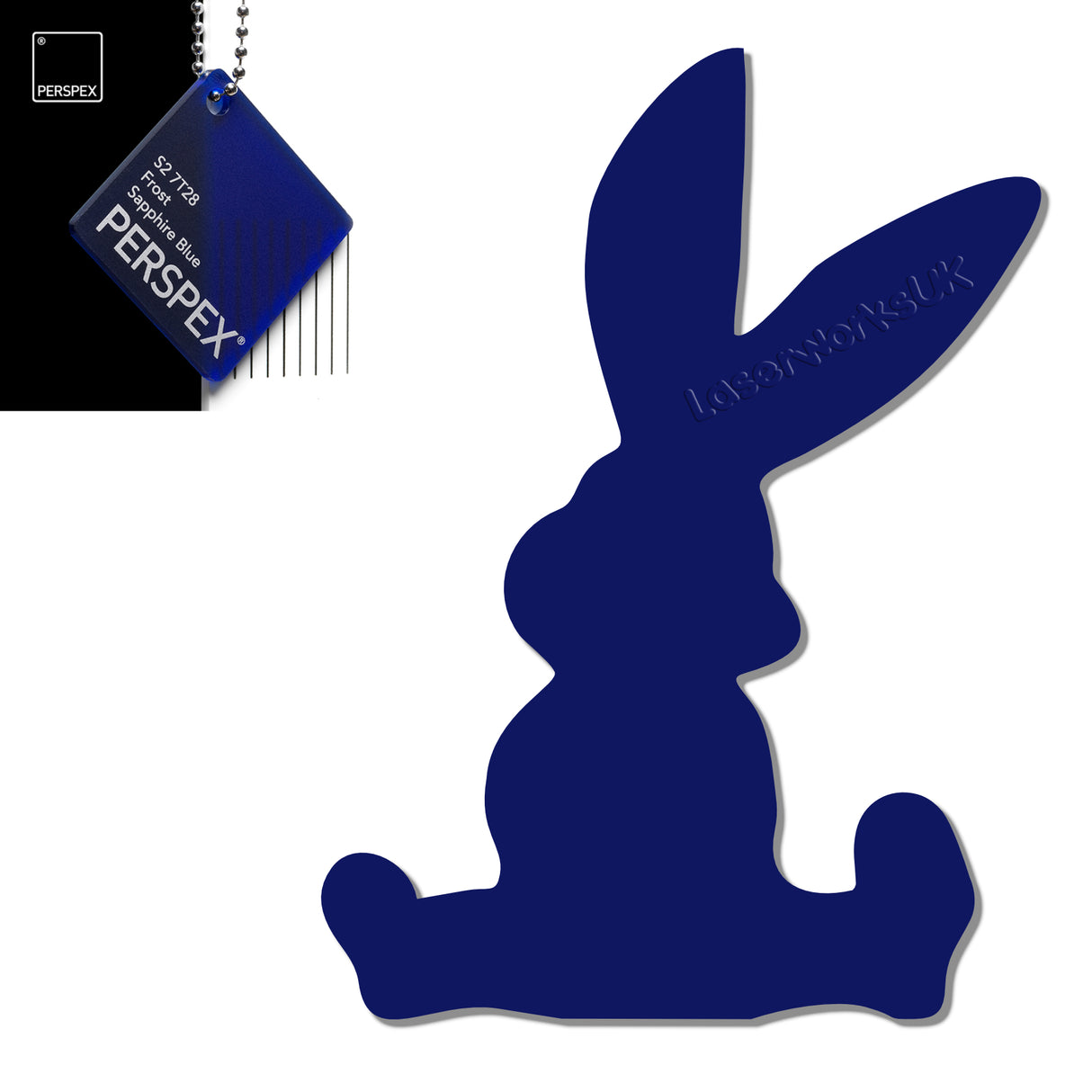 Acrylic Easter Cute Bunny Blanks (pack of 6) - Laserworksuk