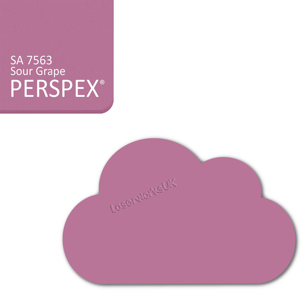 Cast Acrylic Cloud Shapes - Nursery Blanks (10cm Pack of 5) - Laserworksuk