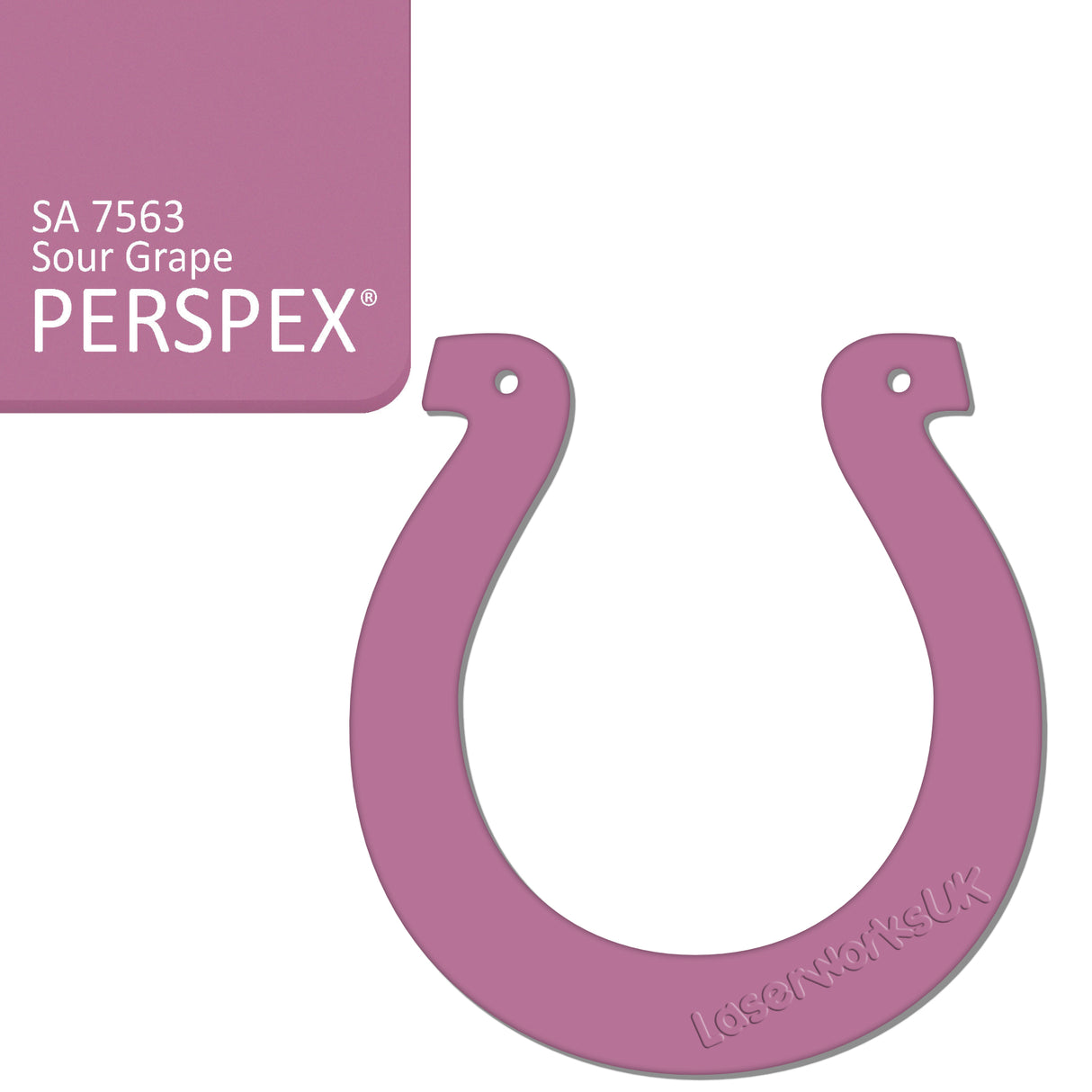 Acrylic Wedding Horseshoe Blanks - Laserworksuk