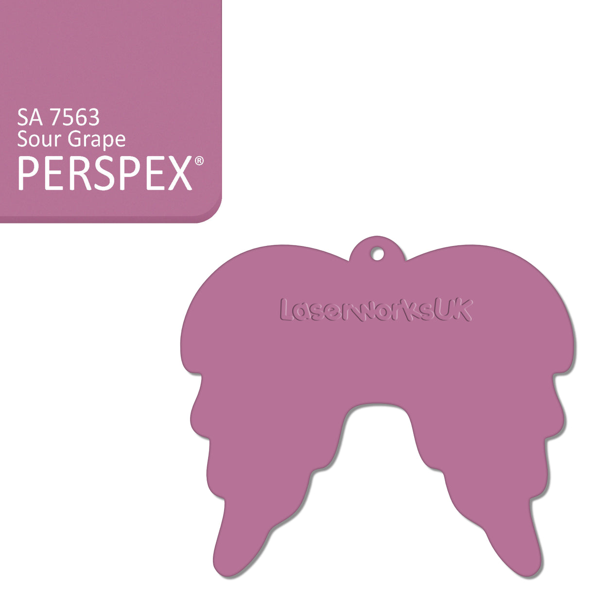 Acrylic Christmas Angel Wings Blanks (10cm Pack of 5) - Laserworksuk