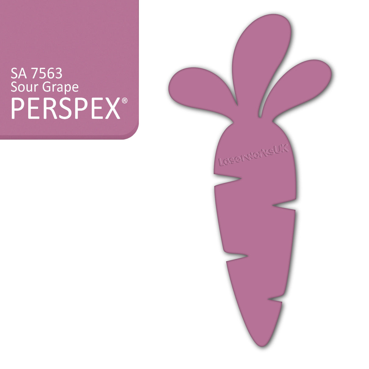 Acrylic Easter Carrot Blank Shapes (8cm Pack of 6) - Laserworksuk