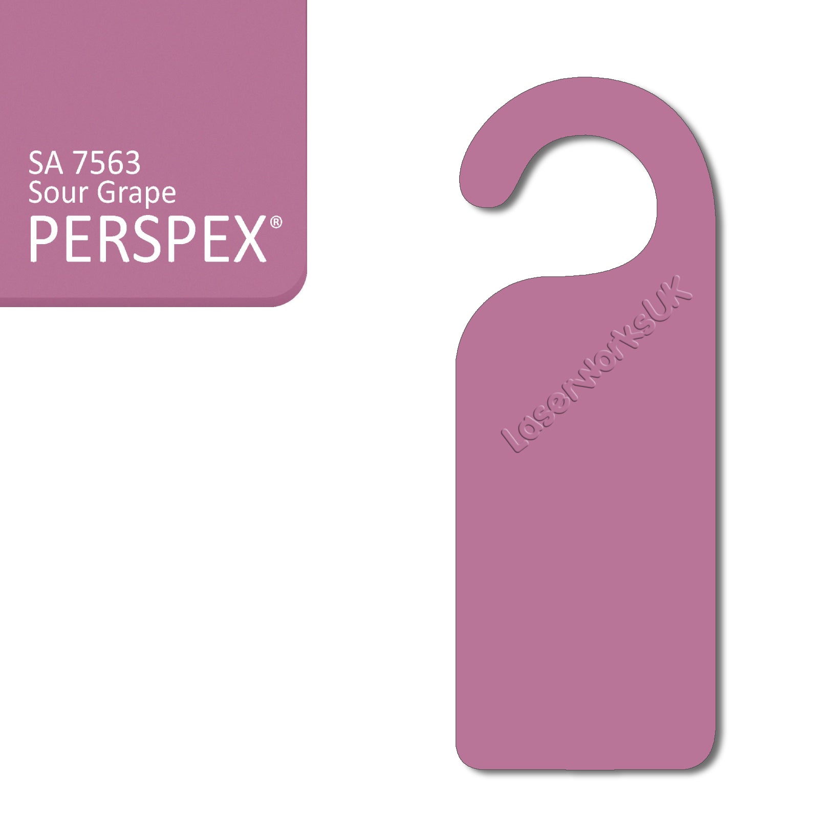 Acrylic Door Hanger Blanks - Style 1 - Laserworksuk