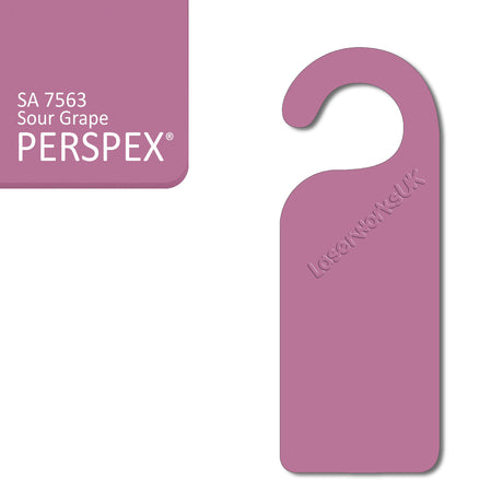 Acrylic Door Hanger Blanks - Style 1 - Laserworksuk