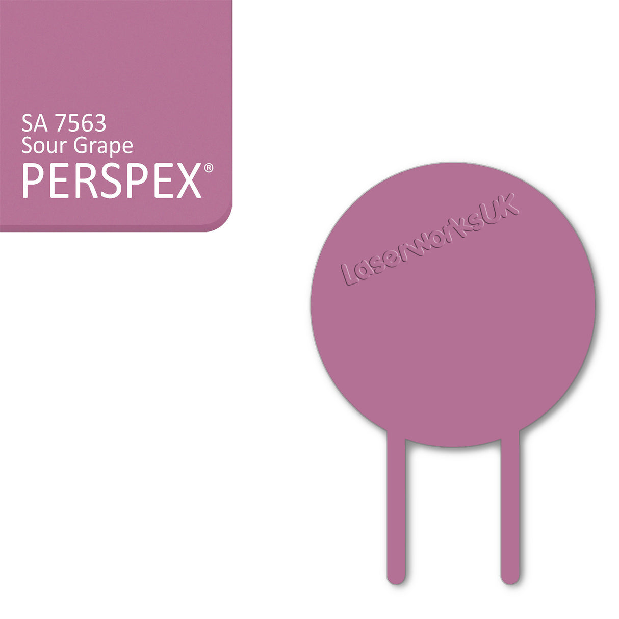 Acrylic Circle Cake Topper (18cm Pack of 3) - Laserworksuk