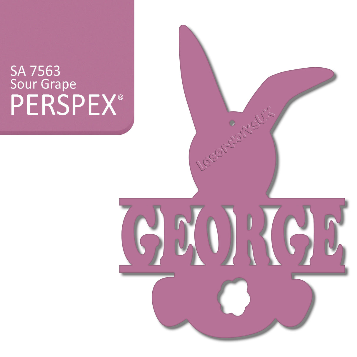 Acrylic Personalised Easter Decorations - Laserworksuk