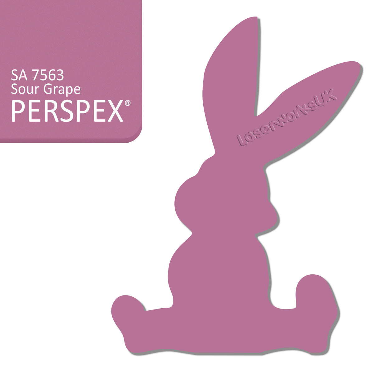 Acrylic Easter Cute Bunny Blanks (pack of 6) - Laserworksuk