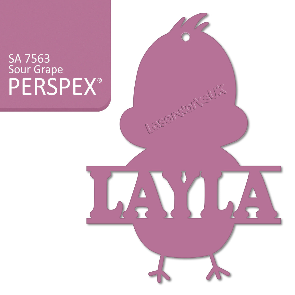 Acrylic Personalised Easter Decorations - Laserworksuk