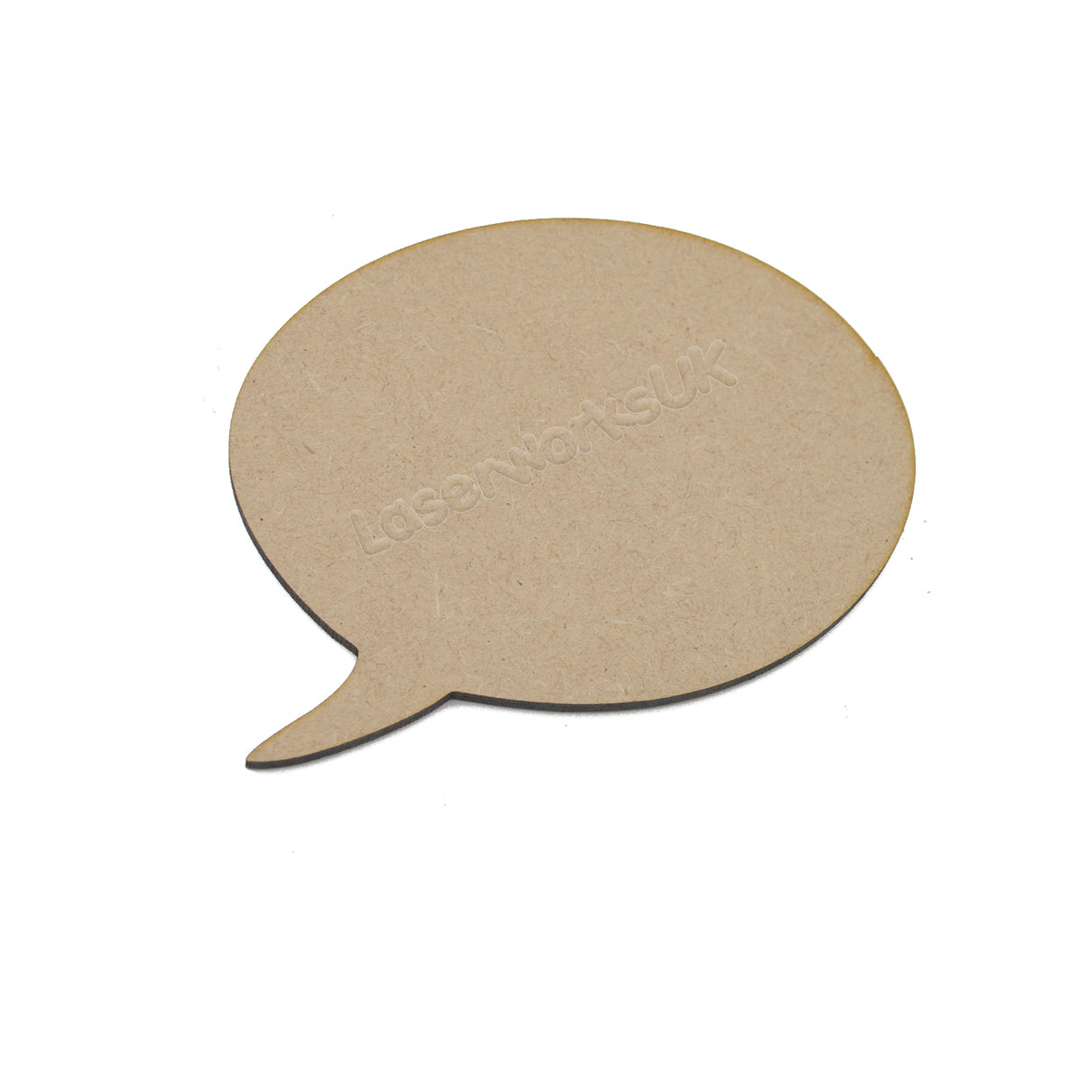 Speech Bubble Craft Shapes | Wooden Blank Tags Embellishment - LaserworksUK