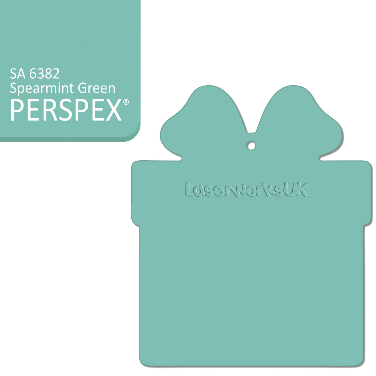 Acrylic Christmas Present Gift Box Blanks - Laserworksuk