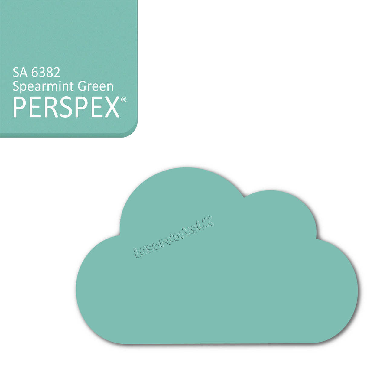 Cast Acrylic Cloud Shapes - Nursery Blanks (10cm Pack of 5) - Laserworksuk