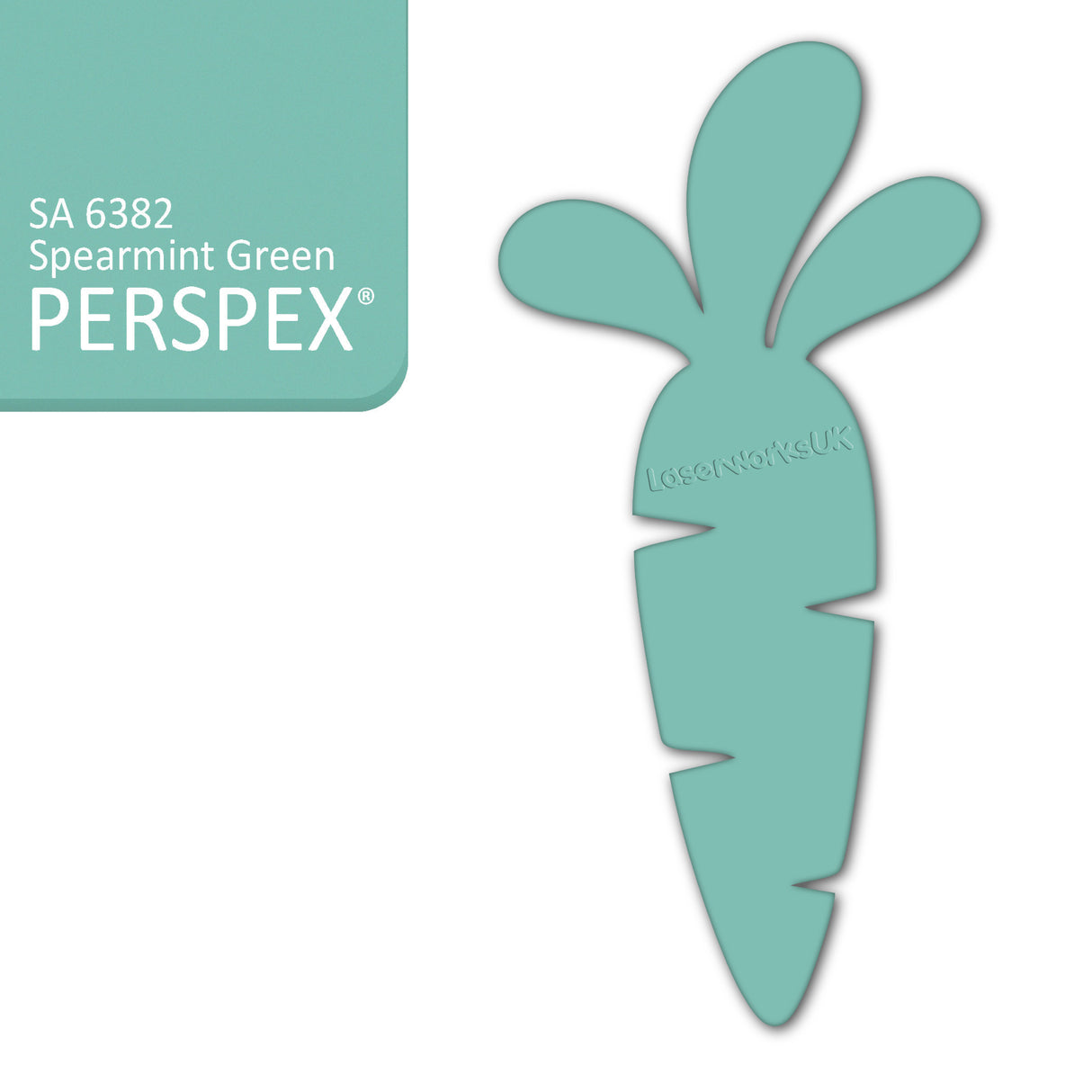 Acrylic Easter Carrot Blank Shapes (8cm Pack of 6) - Laserworksuk