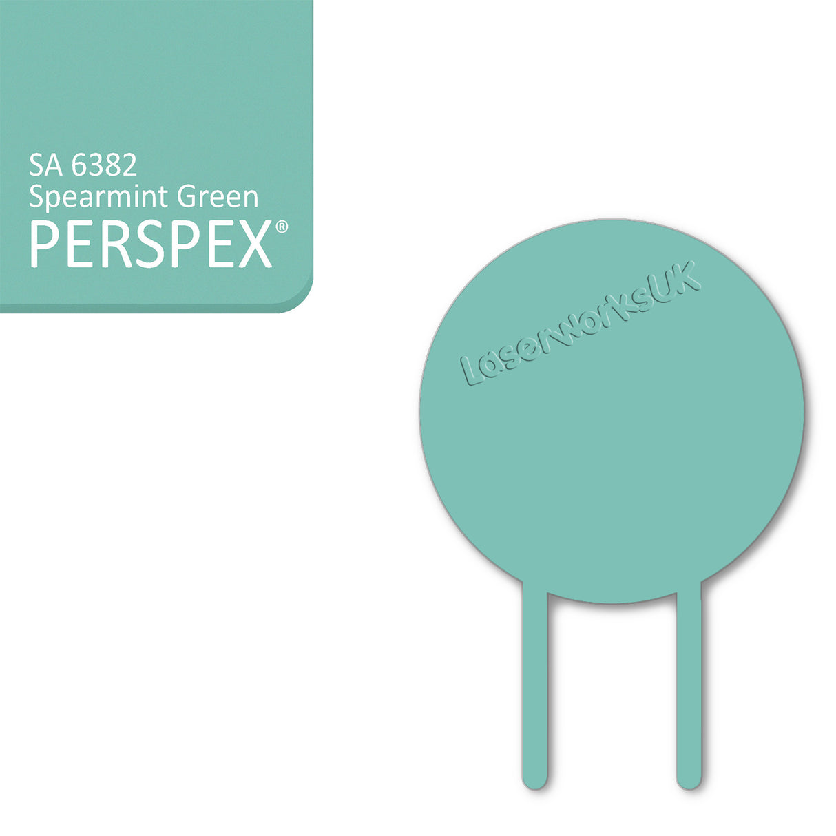 Acrylic Circle Cake Topper (18cm Pack of 3) - Laserworksuk