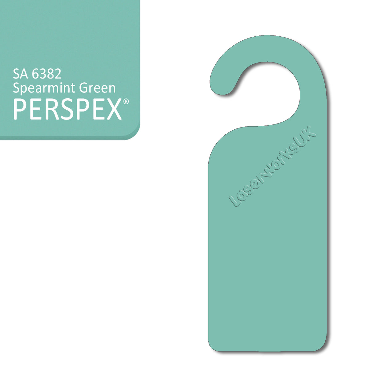 Acrylic Door Hanger Blanks - Style 1 - Laserworksuk