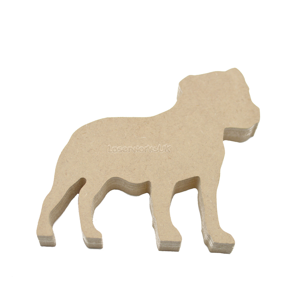 Freestanding Staffie - Staffordshire Bull Terrier - Laserworksuk