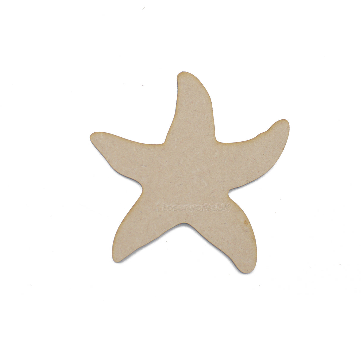 Starfish MDF Craft Shape | Sea Star Aquarium Embellishment - LaserworksUK