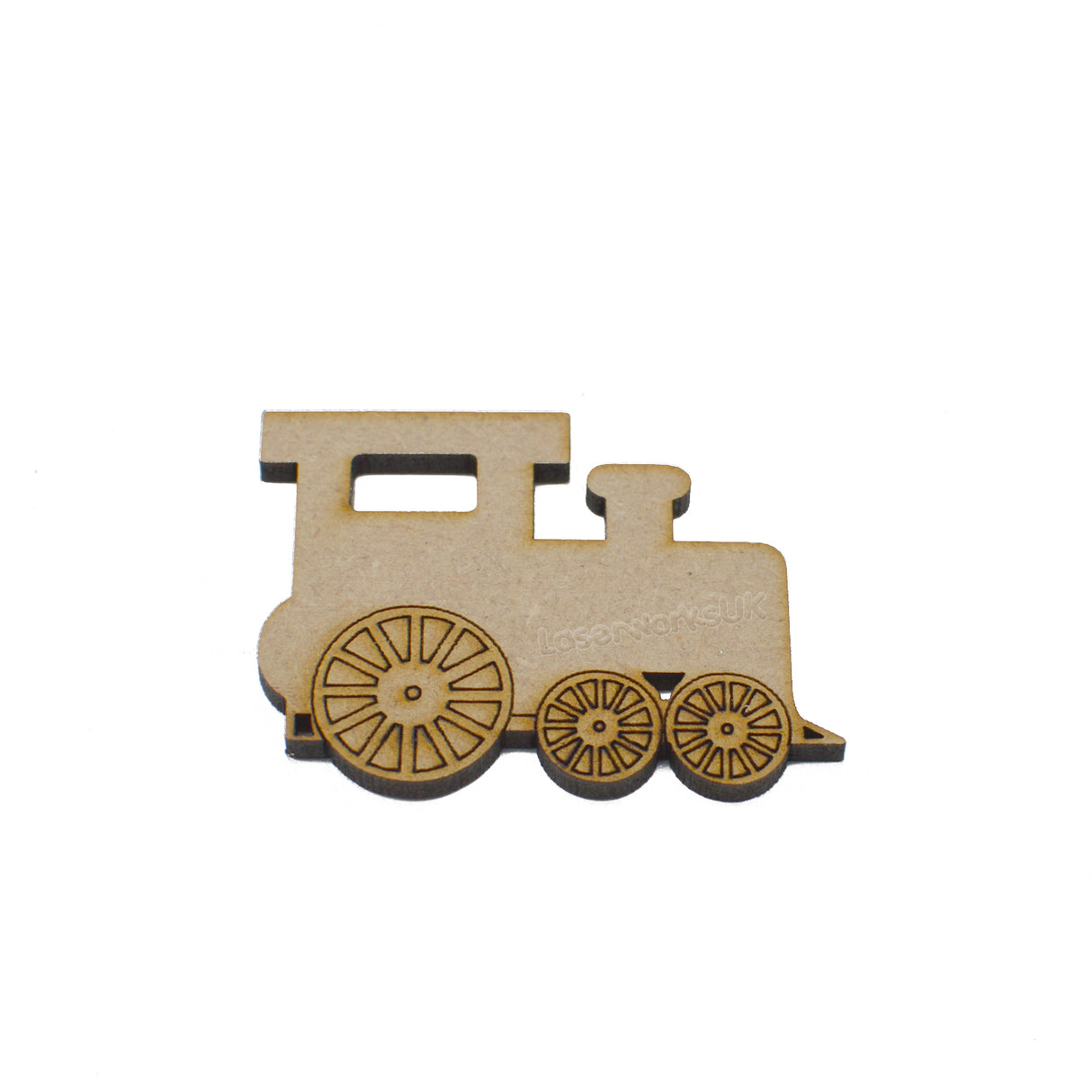 MDF Train Locomotive Model Craft Shapes - LaserworksUK