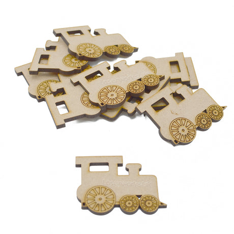 MDF Train Locomotive Model Craft Shapes - LaserworksUK