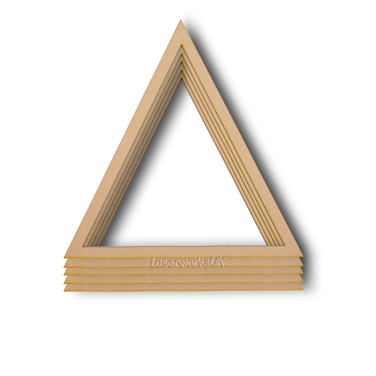 Triangle Outline Shapes | Hanging Mobile Macramé - LaserworksUK