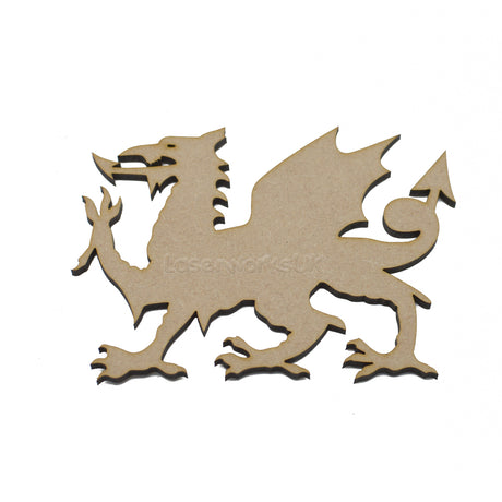 Laser Cut Welsh Dragon - Made in Wales - LaserworksUK