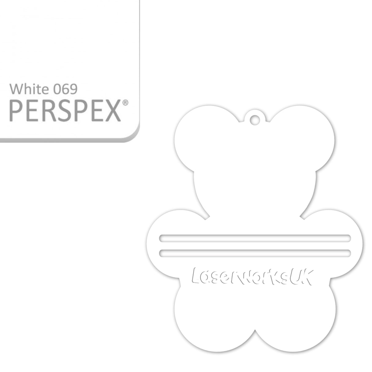 Acrylic Teddy Bear Money Holder Blanks (Pack of 3) - Laserworksuk