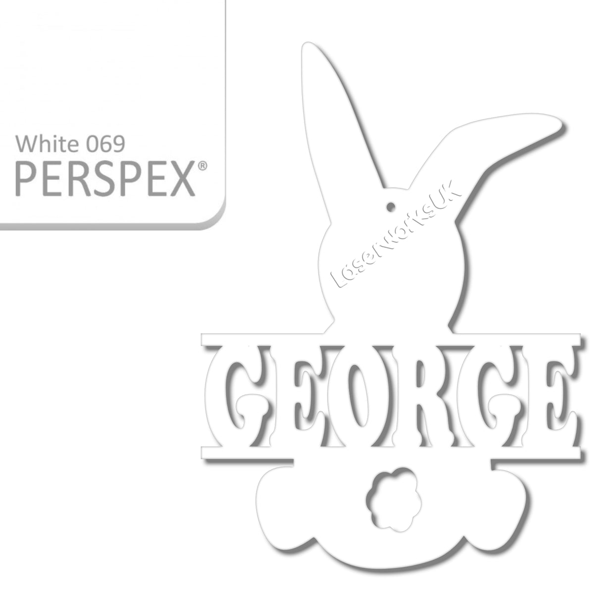 Acrylic Personalised Easter Decorations - Laserworksuk